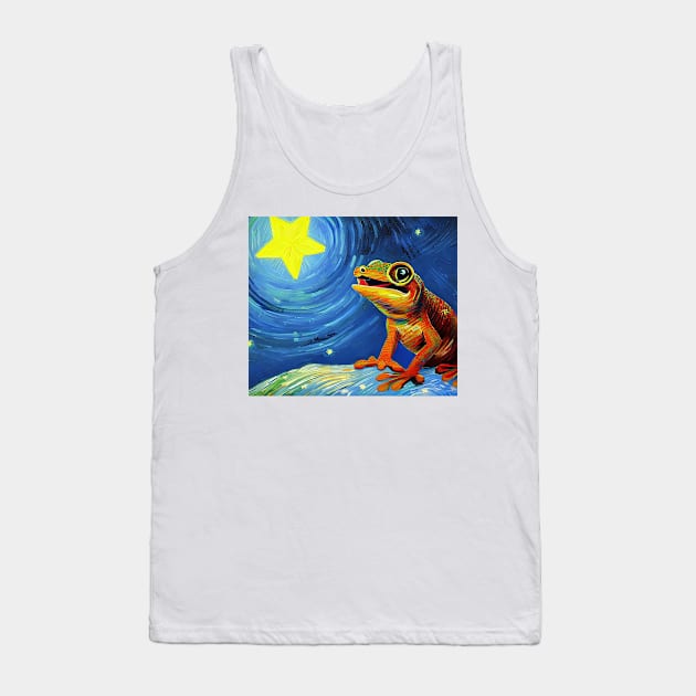 Gecko impressionism Tank Top by cloudart2868